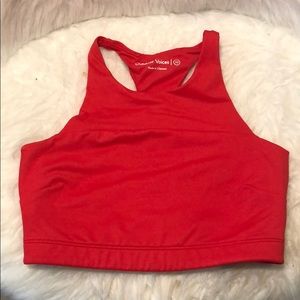 outdoor voices tech sweat crop bra
